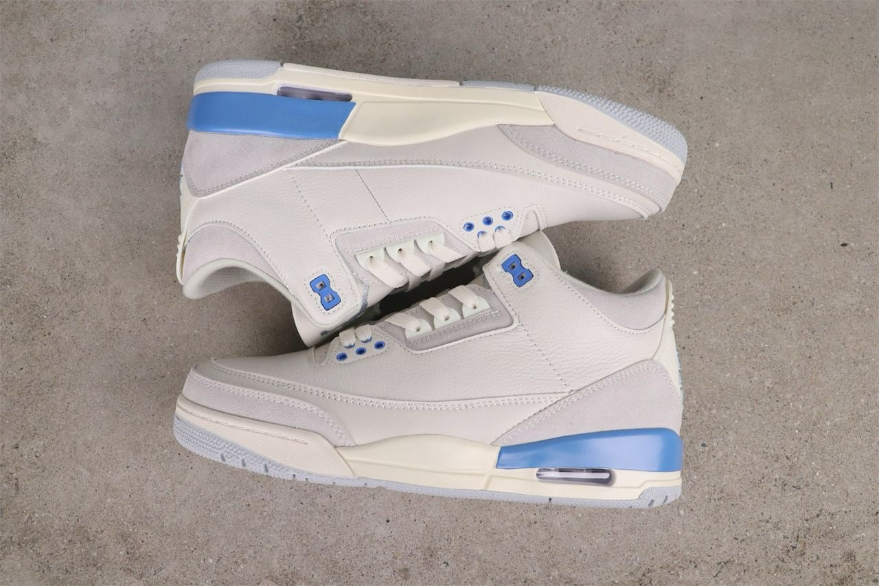 Jordan Retro 3 Summit White/Hydrogen Blue/Photon Dust