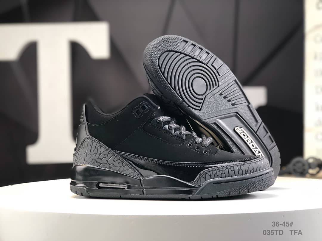 Jordan 3 Retro "Black Cat" Men's Shoe