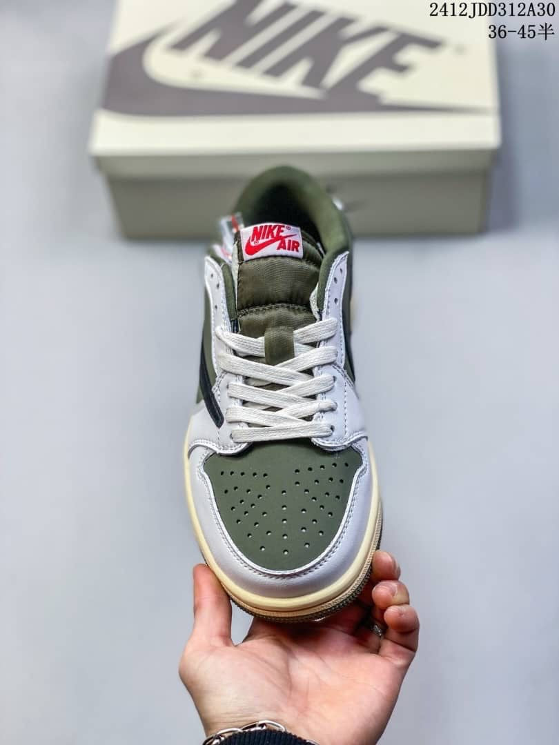 Air Jordan 1 Retro Low OG SP (PS) Travis Scott Medium Olive DO5442-200