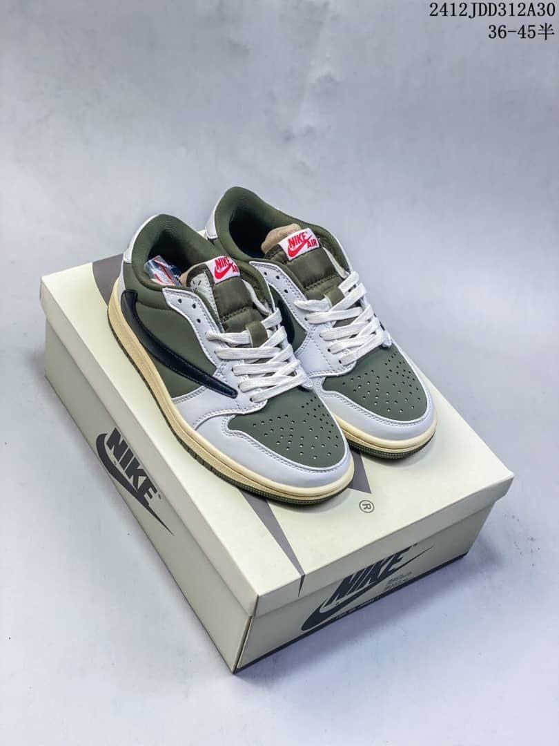 Air Jordan 1 Retro Low OG SP (PS) Travis Scott Medium Olive DO5442-200