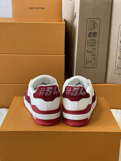 Louis Vuitton LV Trainers #54 Signature Red White
