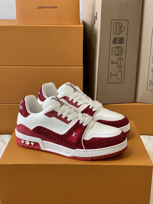 Louis Vuitton LV Trainers #54 Signature Red White