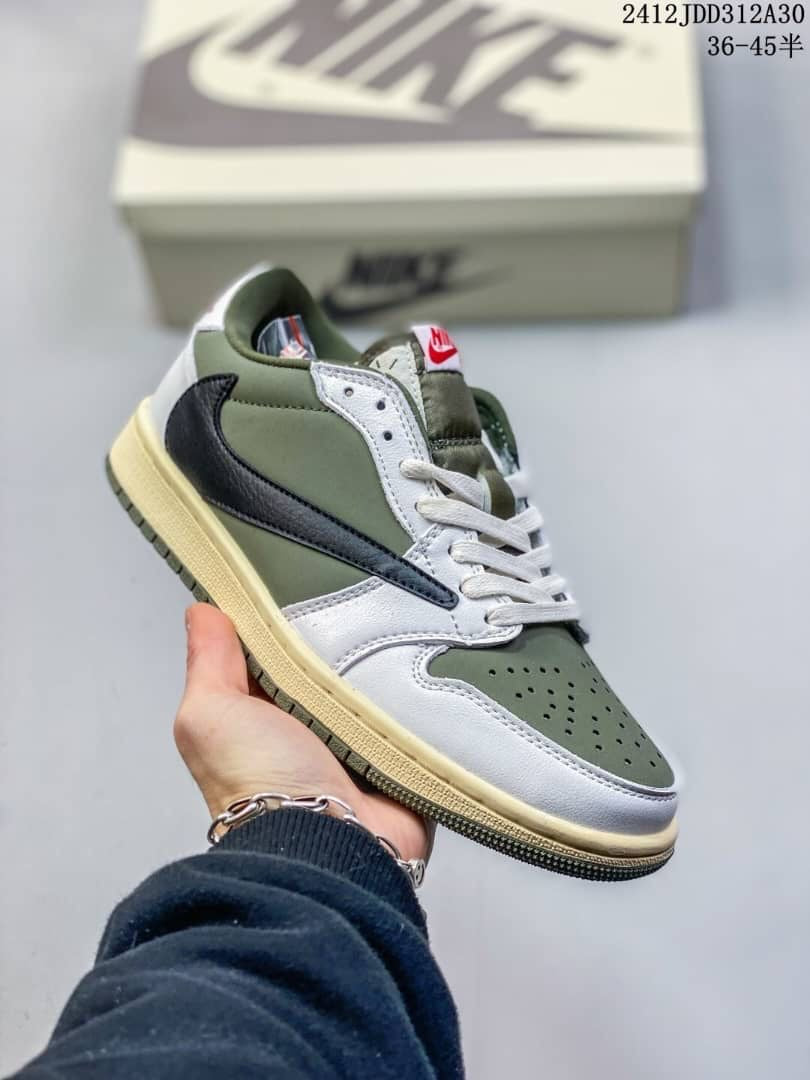 Air Jordan 1 Retro Low OG SP (PS) Travis Scott Medium Olive DO5442-200