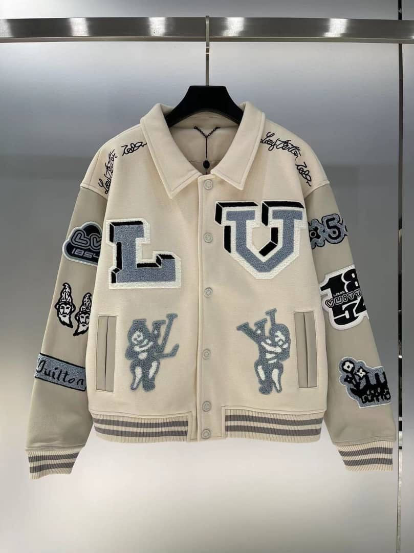 Louis Vuitton Multi-Patches Mixed Leather Varsity Blouson
Milky White