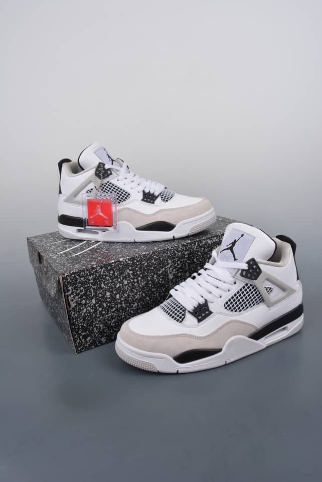 Nike Air Jordan Retro 4 Military Black White