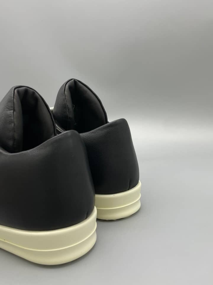 Rick Owens Black Hollywood Jumbolace Low Sneaks Sneakers